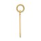 10K Yellow Gold Bingo Card Charm Polished Jewelry New 25 X 15mm